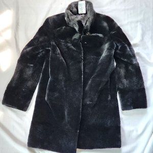 Genuine Sheared Beaver Fur Coat Jacket